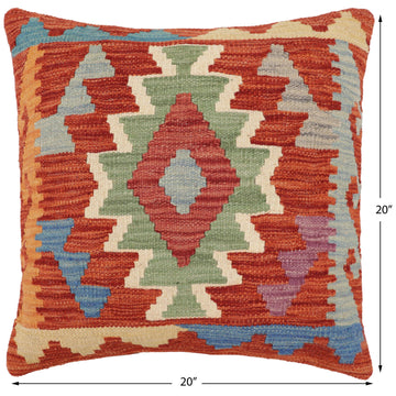 Bohemian Mcknight Turkish Hand-Woven Kilim Pillow